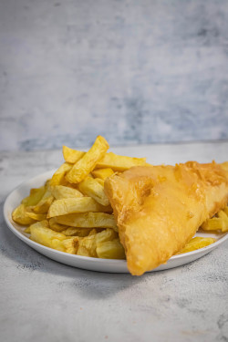 Large Haddock, 4Oz Sauce Chips