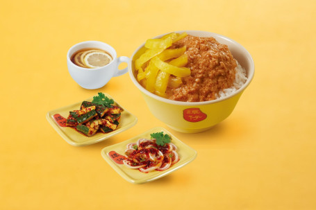 1. Tán Zǐ Zhà Jiàng Fàn Cān Set Of Rice With Minced Pork