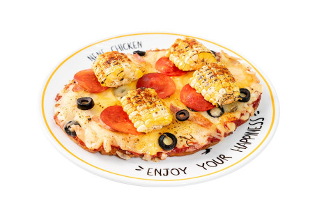 Zhēn Bǎo Jí Liè Zhū Bā Báo Bǐng Corn Cheese Pork Cutlet Pizza