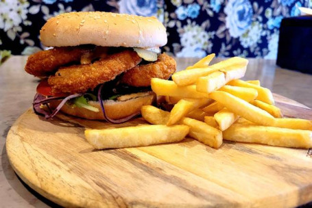 Crispy Calamari Ring Burger