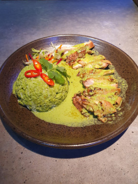 Green Curried Rice With Chicken