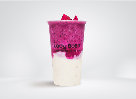 Huǒ Lóng Pú Táo Yōu Gé Zhōng Dragon Fruit And Grapes Yogurt Smoothie M