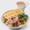 suān cài féi niú ‧ fēng qín dòu fǔ mǐ xiàn rice noodles w beef, fried tofu pickles in sour spicy soup