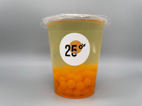 Mango Fruit Tea With Cantaloupe Melon Bubbles