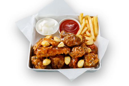 Honey Garlic Whole Chicken (With French Fries)