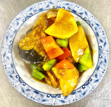 Fried Aubergine, Potatoes, Green Peppers De Sān Xiān