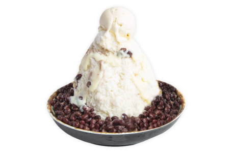 Hóng Dòu Niú Nǎi Bīng Red Bean Shaved Ice W/Condensed Milk