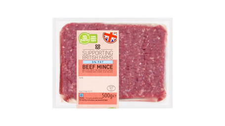 Co-Op British 5% Fat Beef Mince 500G