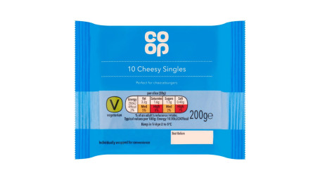 Co-Op 10 Käse-Singles 200G