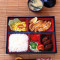 zhào shāo jī bā hàn bǎo bā biàn dāng tào cān Teriyaki Chicken Hamburg Bento Set