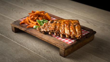 Spare Ribs And Sweet Potato Chips
