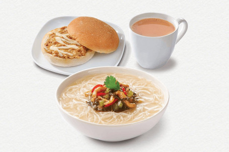 Nǎi Jiàng Cuì Zhū． Pèi Shí Pǐn、 Chá Fēi Crispy Bun W Peanut Butter． W Food． W Tea Or Coffee