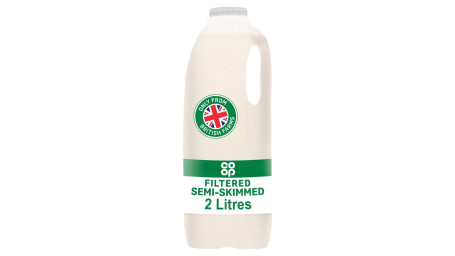 Co-Op Filtered Fresh Semi-Skimmed Milk 2 Litre