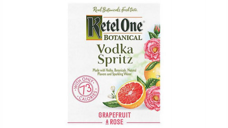 Ketel One Botanical Vodka Spritz Grapefruit Rose (12 Oz X 4 Ct)