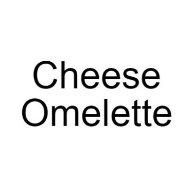 Cheese Omelette: Beans