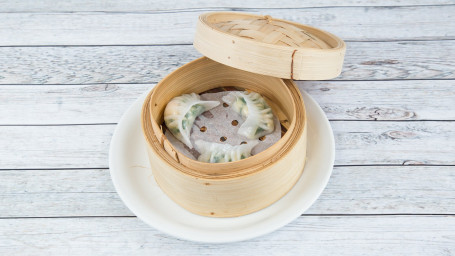 Chives Prawn Dumpling (D) 3pcs jiǔ cài xiā jiǎo