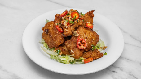 Pork Chop Sautéed In Chilli Salt Jiāo Yán Zhū Bā