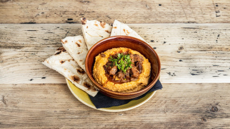 Braised Lamb Hummus And Flatbread