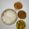 2 Vegetarian 1 Meat Curry With Rice