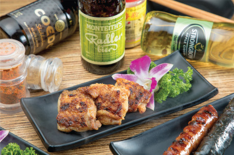 Cuì Pí Shāo Huá Jī Piàn Fèn Grilled Crispy-Skin Bbq Chicken Slice