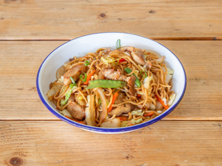 Japanese Stir-Fried Noodle With Chicken Rì Shì Jī Ròu Yě Cài Chǎo Miàn