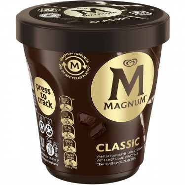 Magnum Tub Ice Cream Classic 440Ml