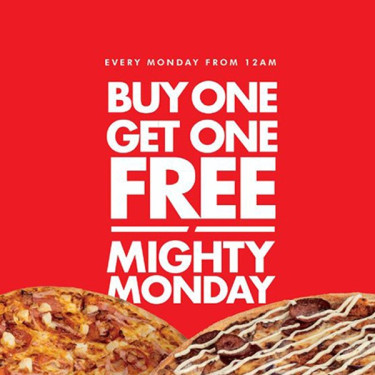 16 Pizza From £17.99 Buy One Get One Free