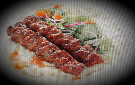 Charcoal Grilled Lamb Kofta 2Pic Wrap) .