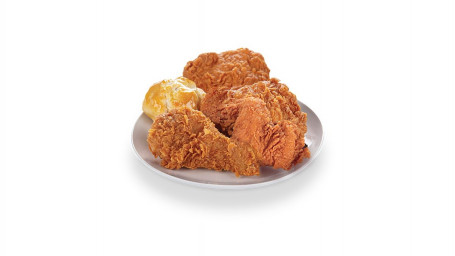 4 Pc Mix Chicken (1) Biscuit Only
