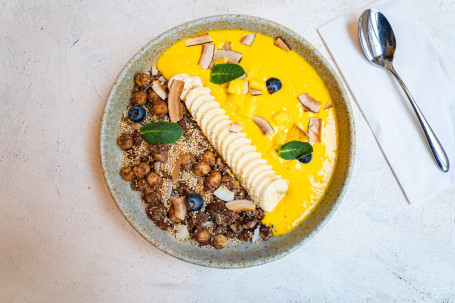 Mango Yoghurt Coconut Granola Bowl