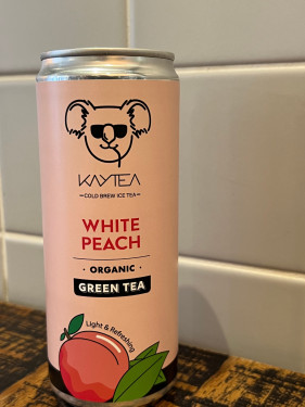 White Peach, Green Tea, Kaytea Cold Brew Ice Tea
