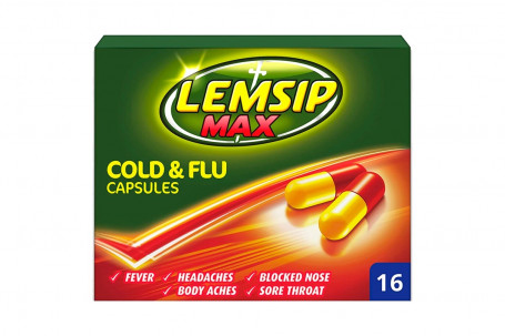 Lempsip Max Day Night Cold Flu Relief Capsules 16 Capsules 16Pcs