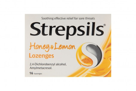 Strepsils Honey Lemon Lozenges 16Pcs