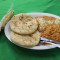 One Pupusa With Rice And Beans