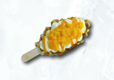 Máng Guǒ Jì Lián Zhī Shì Niú Jiǎo Bāo Wō Fū Mango Cream Cheese Croffle