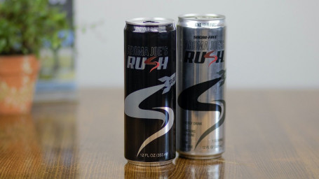 12 Oz. Can Of Aj's Rush Energy Drink