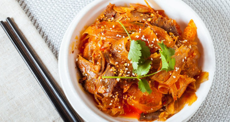 Chilled Sliced Beef Marinated In Chili Sauce