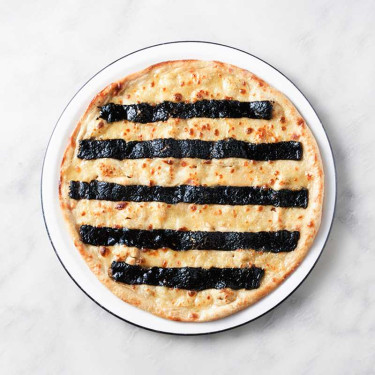 Pizzaexpress Stripes Pizza (Classic Original) Hēi Suàn Jiān Tiáo Báo Bǐng Chuán Tǒng Bǐng Dǐ