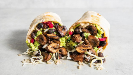 Smokey Mushroom Asada Burrito