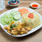 Satay Chicken Rice (Egg Fried) 