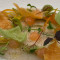 Carpaccio Of Purple Prawns, Candied Lime And Puffed Tapioca Crackers