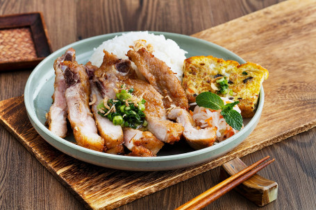 Shùn Huà Xiāng Máo Zhū Bā Pèi Mǐ Fàn Lemongrass Pork Chop W/ Steamed Rice