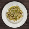 Strozzapreti (Umbrian Pasta) With Cheese And Pepper, Fava Bean Bacon