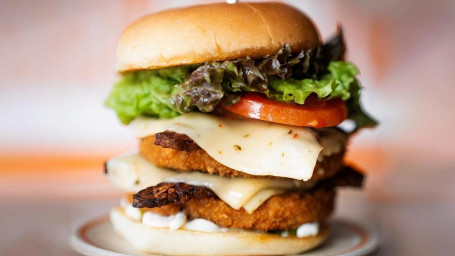 Spicy Stacked Chik'n Burger