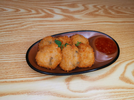 Hǎi Tái Xiā Bǐng Deep Fried Shrimp Cake With Seaweed