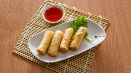 (4) Vegetarian Spring Rolls (4 Pcs)