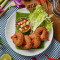 *Fish Cakes 4Pcs Thai Prawn Crackers *Thai Milk Tea