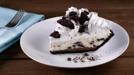 Oreo Cookie Silk Pie, In Scheiben Schneiden