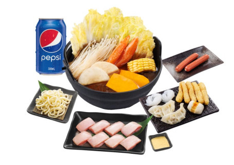 Tè Xuǎn Jí Biān Yī Rén Qián Special Shabu Set For 1