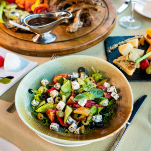 Blauschimmelkäsesalat